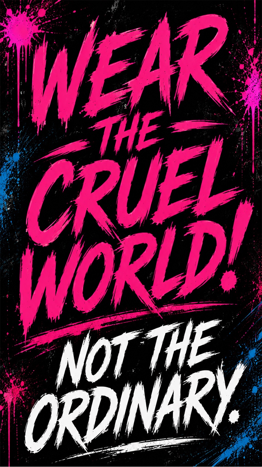Wear the cruel world Motiv